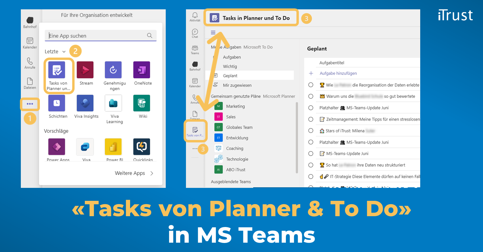 Tasks von Planner & ToDo in Microsoft Teams