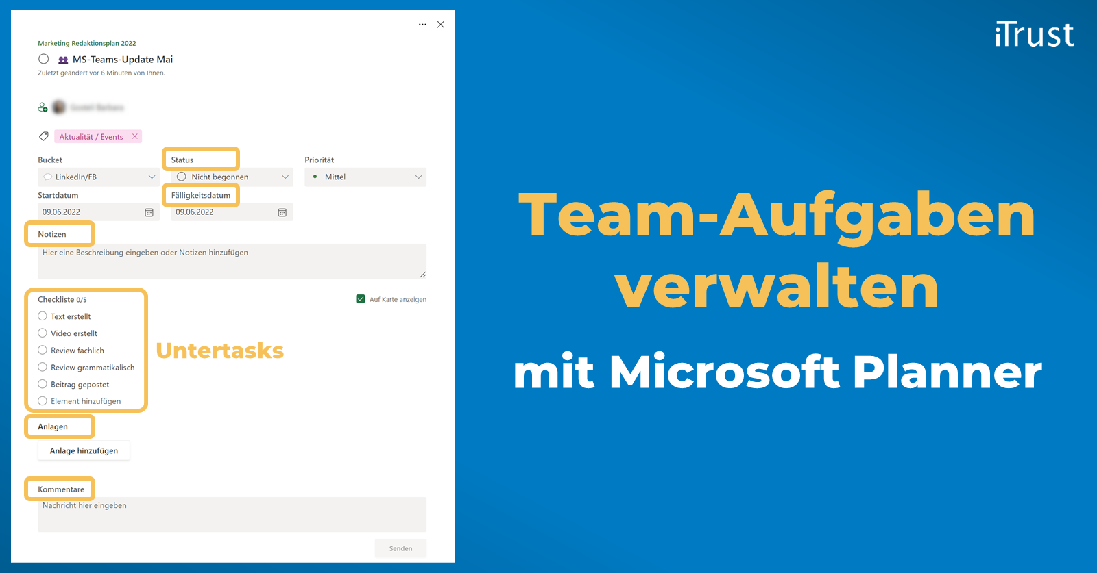 Team-Aufgaben verwalten mit Microsoft Planner