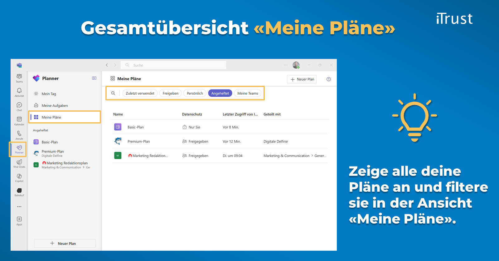 Der neue Microsoft Planner - Meine Pläne