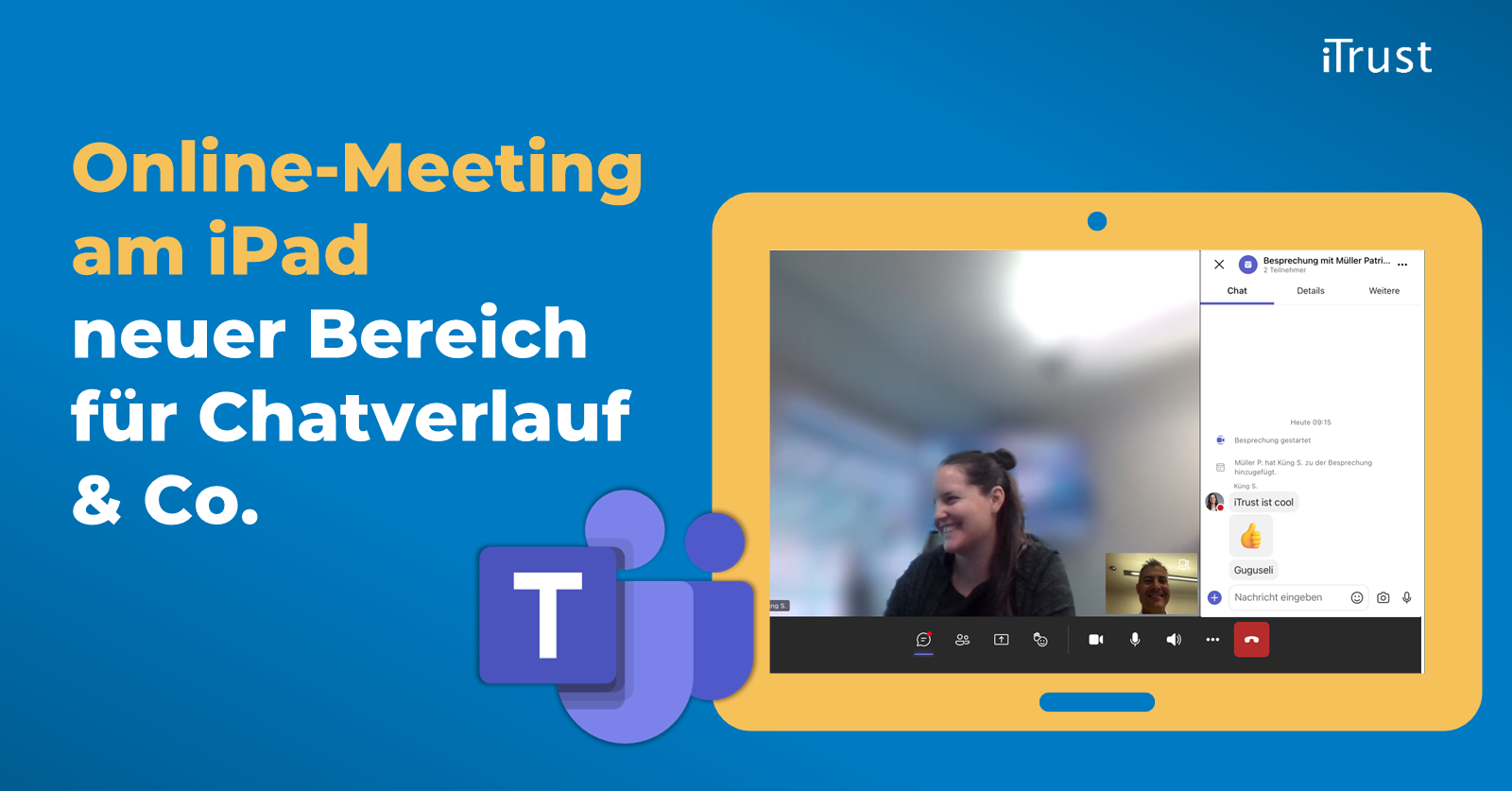 Microsoft Teams: Online-Meeting am iPad - neue Seitenleiste Microsoft Teams: Online-Meeting am iPad - neue Seitenleiste