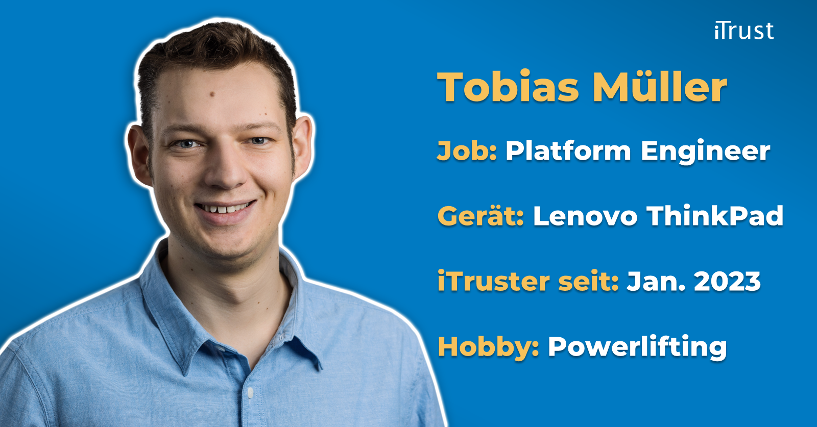 Platform Engineer bei iTrust Infos zu Tobias Müller