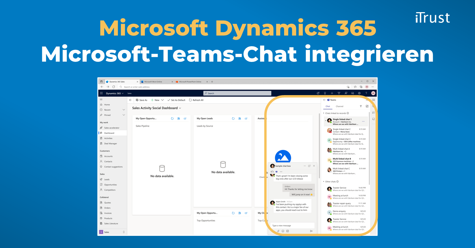 Microsoft-Teams-Chat in Microsoft Dynamics 365