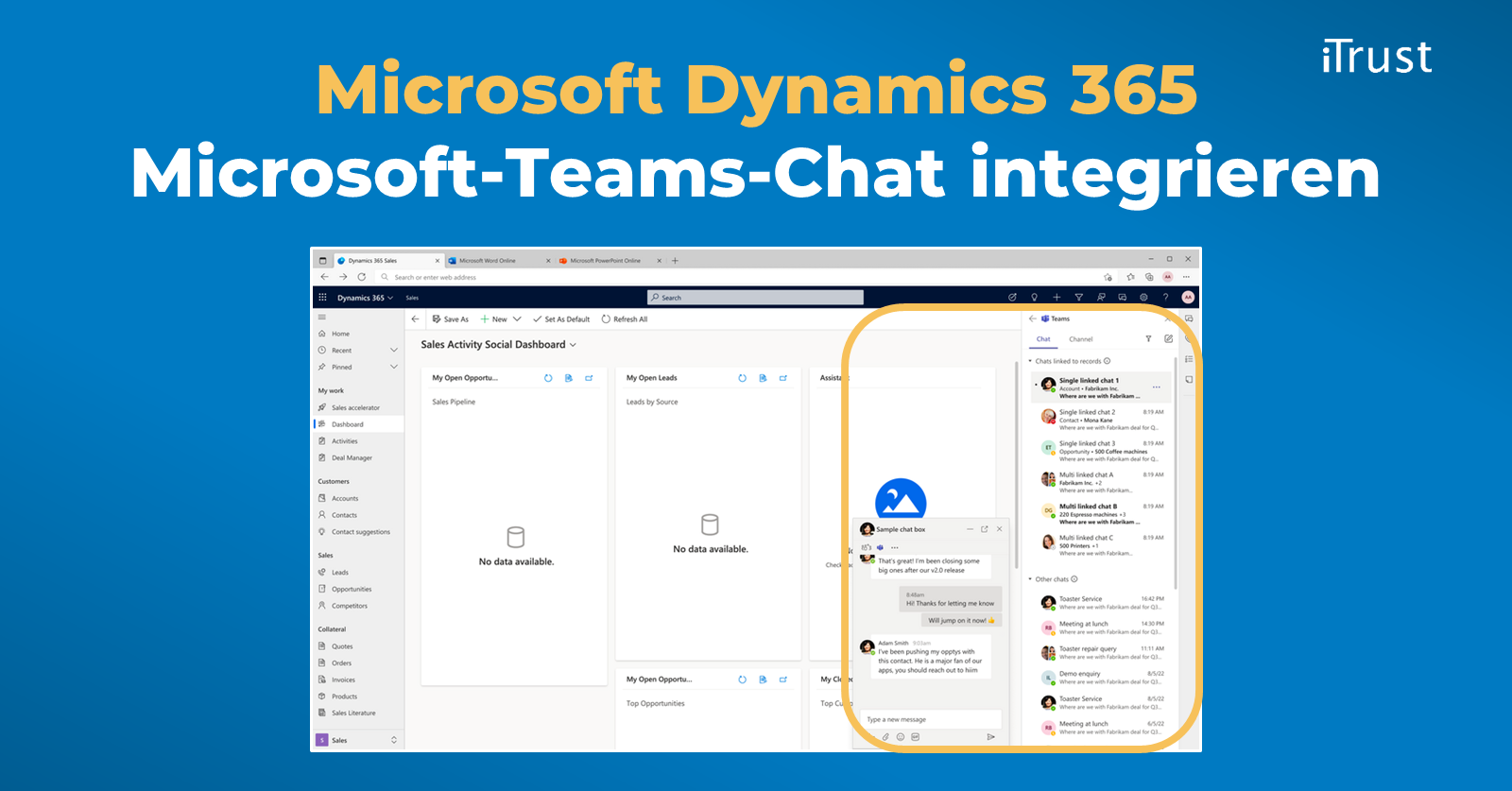 Microsoft-Teams-Chat in Microsoft Dynamics 365 Microsoft-Teams-Chat in Microsoft Dynamics 365