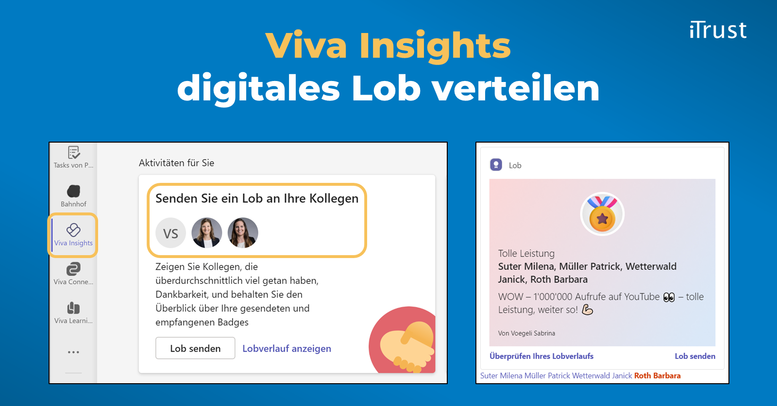 Viva Insights – digitales Lob verteilen