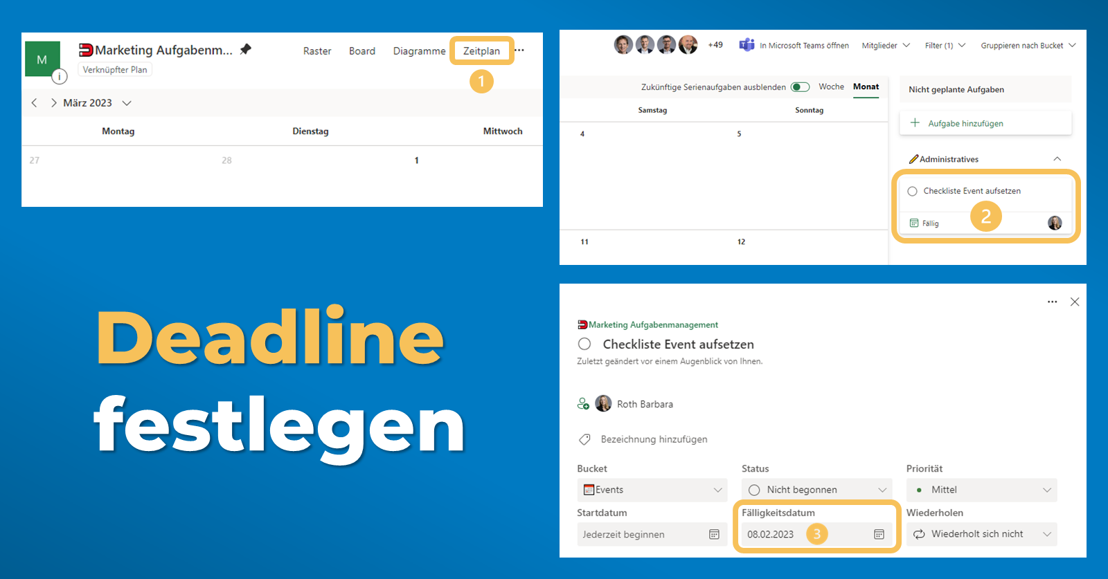 Deadline in Microsoft To Do und Planner festlegen Deadline in Microsoft To Do und Planner festlegen