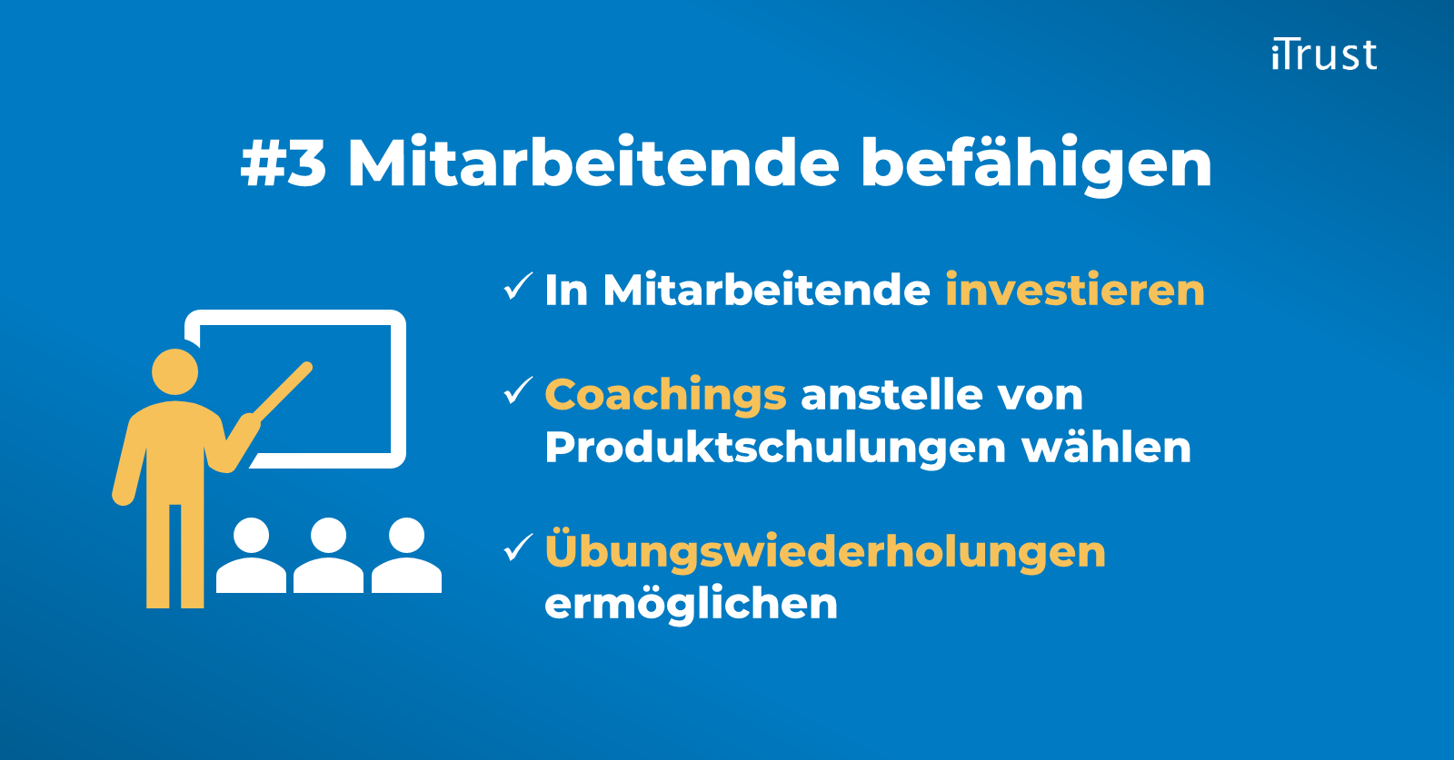 Digitale Transformation ist Chefsache - Grafik - Mitarbeitende befähigen Digitale Transformation ist Chefsache - Grafik - Mitarbeitende befähigen