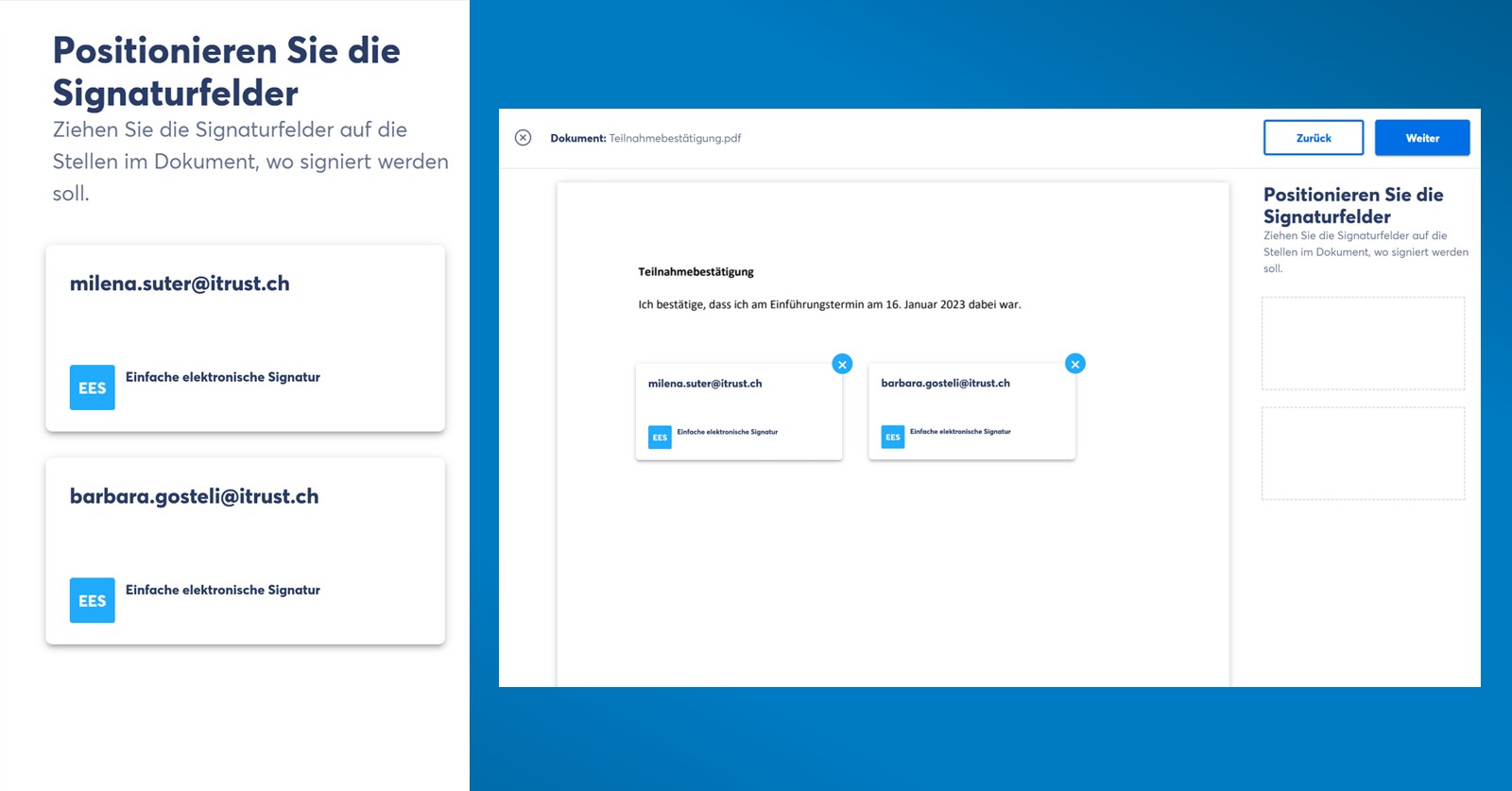 Digital unterscheiben mit Skribble - Schritt 3