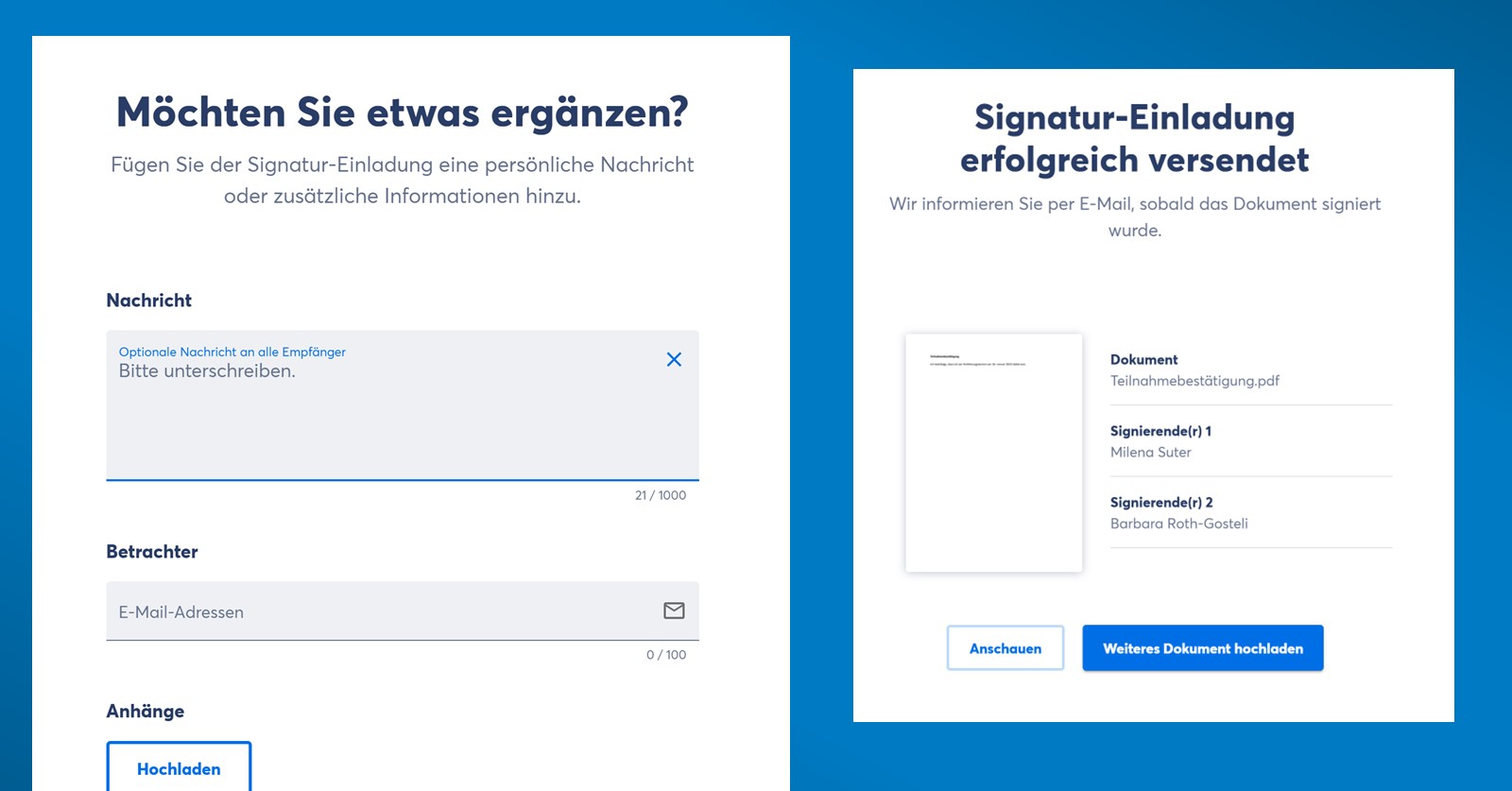 Digital unterscheiben mit Skribble - Schritt 4