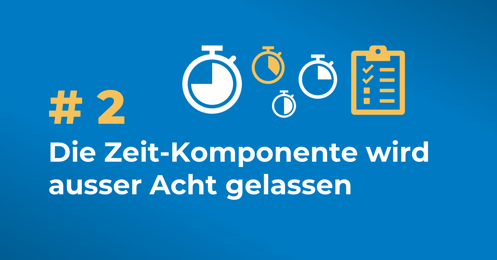 Taskmanagement - Zeit-Komponente wird ausser Acht gelassen