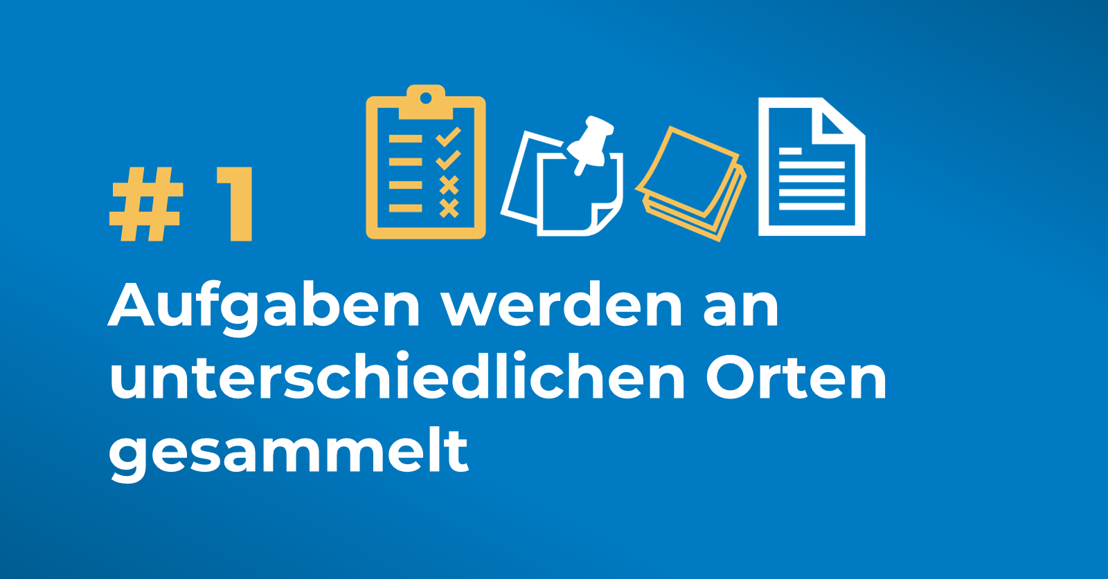 Task-Management - Aufgaben an unterschiedlichen Orten