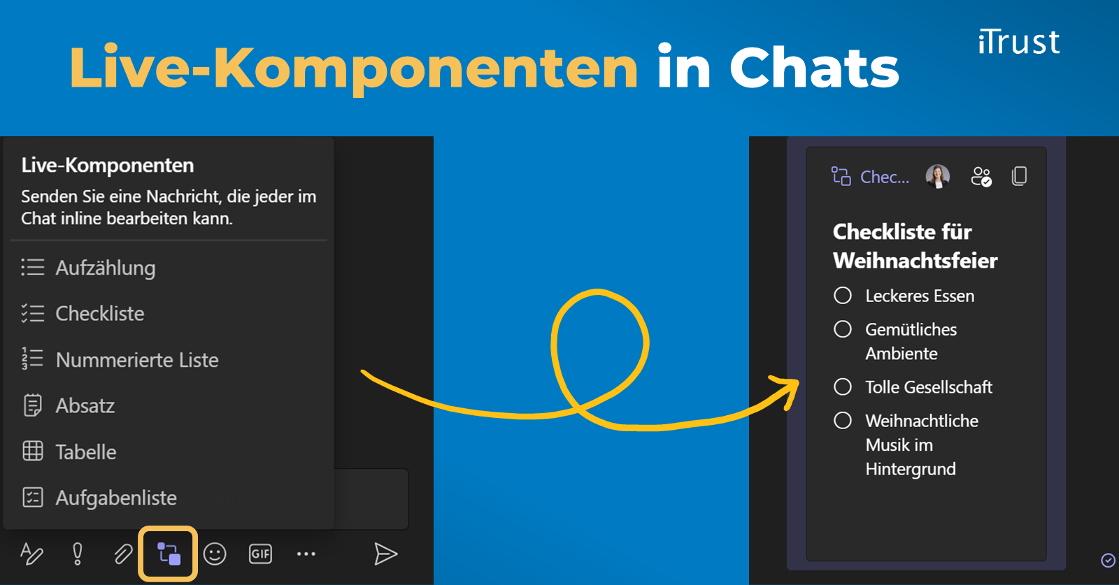 Was ist neu in Microsoft Teams - November 2021 - Live-Komponenten im Chat Was ist neu in Microsoft Teams - November 2021 - Live-Komponenten im Chat