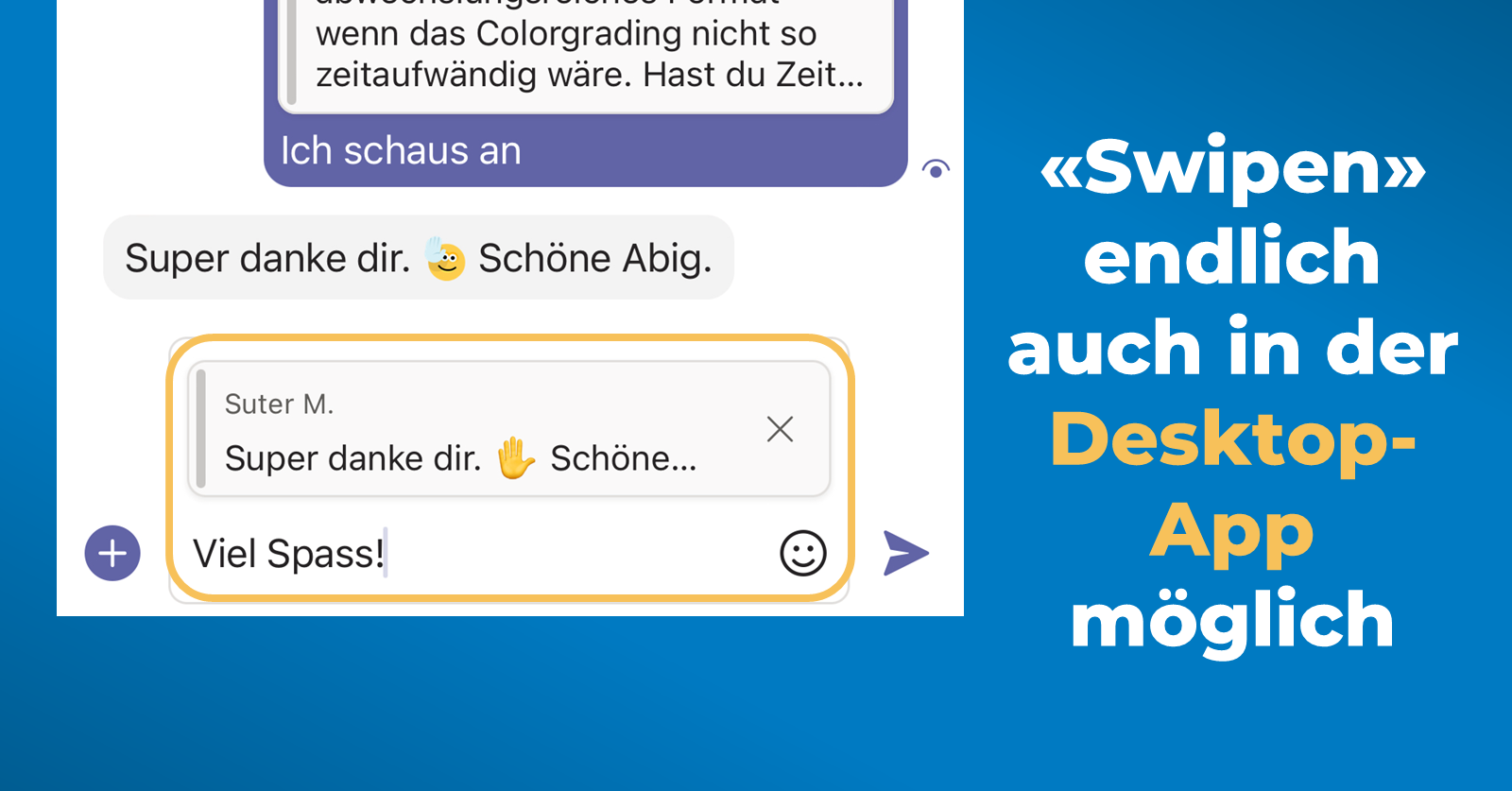 Was ist neu in Microsoft Teams - September 2021 - Swipen in Desktop-App Was ist neu in Microsoft Teams - September 2021 - Swipen in Desktop-App