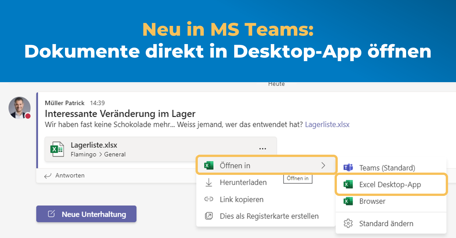 Was ist neu in Microsoft Teams - September 2021 - Dokumente in Desktop-App öffnen Was ist neu in Microsoft Teams - September 2021 - Dokumente in Desktop-App öffnen